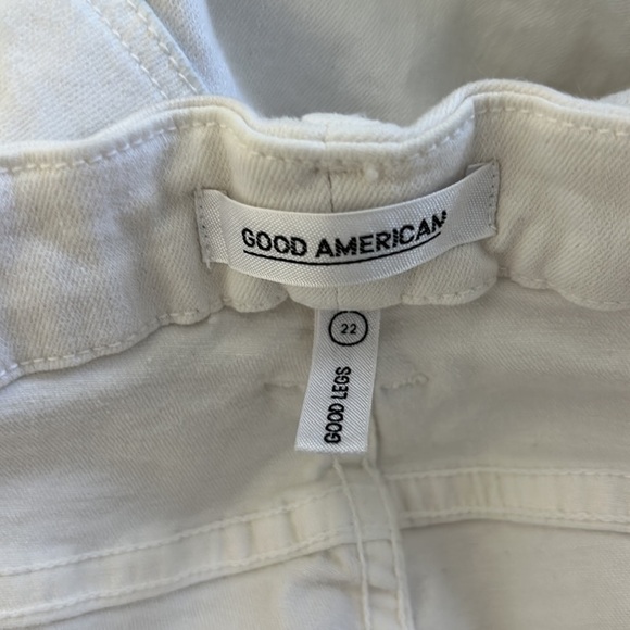 Good American Good Legs White Stretch High Rise Skinny Jeans Size 22 - Picture 7 of 8